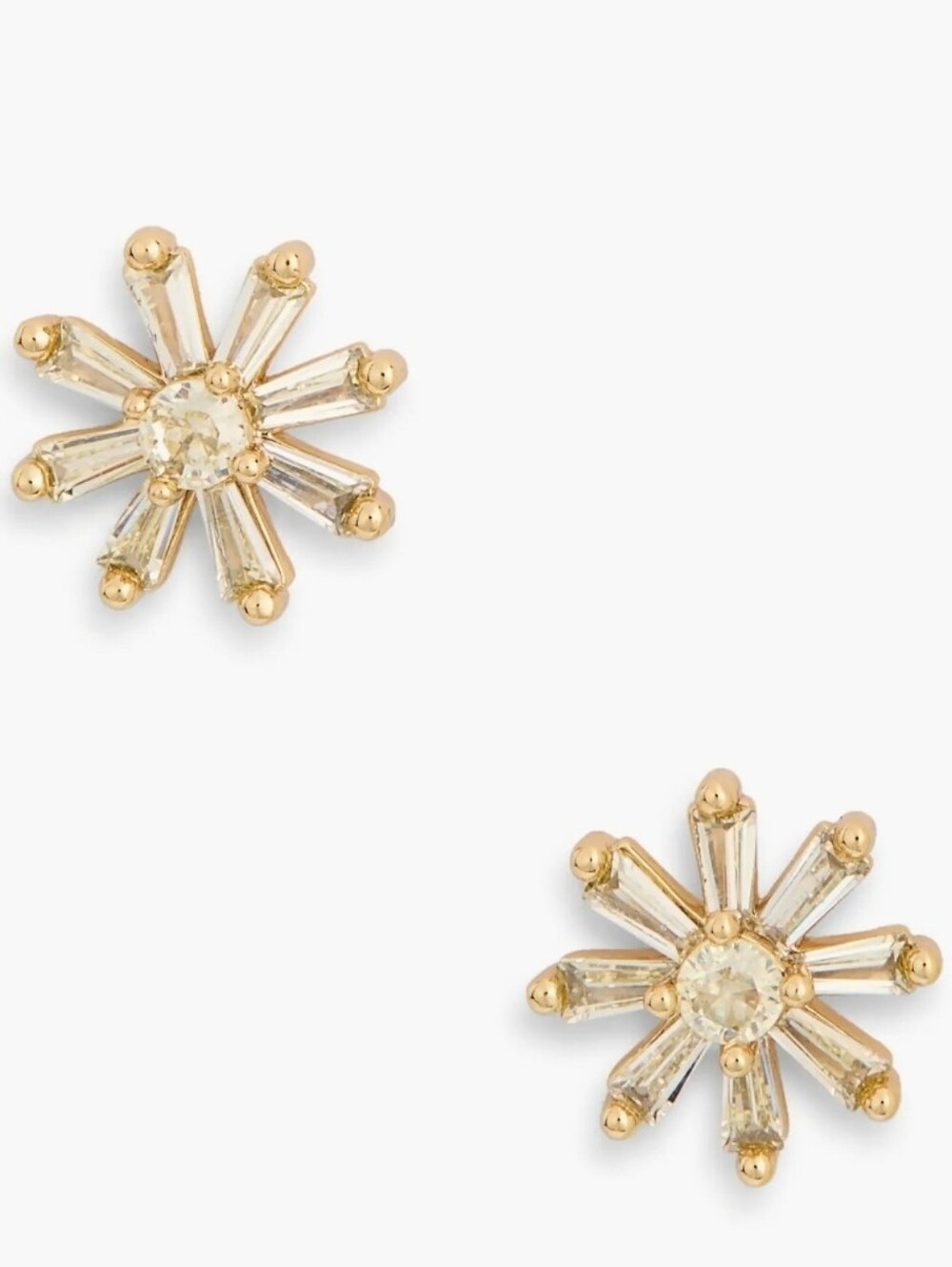 💛▪️Kate Spade ▪️mini flower stud Gold Starburst Crystal Stud Earrings
